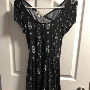 Crisscross back skater dress